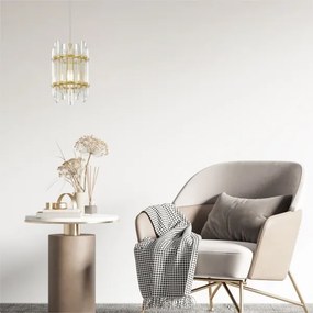 Zuma Line P0556-01D-V7V7 - Lampadario a sospensione con filo ALEXANDRIA 1xE14/40W/230V oro