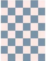Rebel Walls Carta da parati panoramica Chess - Blue/ Pink