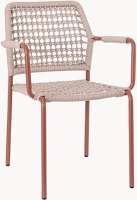 Set di 4 sedie da pranzo da giardino impilabili Rajada