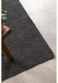 Tappeto nero in iuta 190x280 cm Bouclé – Hanse Home