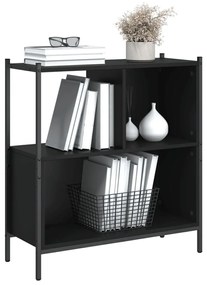 Libreria nera 72x28x77,5 cm in legno multistrato