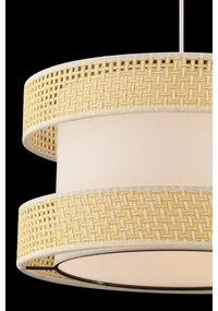 Lampadario sospeso con cavo HALO 1xE27/60W/230V crema/beige