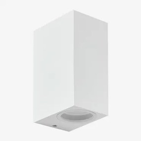 Lampada Da Parete In Alluminio Con 2 Punti Luce Dolton Bianco - Sklum