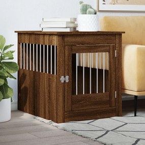 Gabbia Cani Arredamento Rovere Marrone 64,5x80x71cm Multistrato /