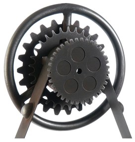 Orologio da Parete DKD Home Decor Vetro Nero Ferro (33 x 8 x 58 cm)