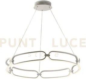 Lampadario a sospensione led infinity bianca 61,5w 5530lm 4000k 78x...