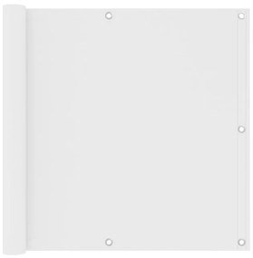 Paravento Da Balcone Bianco 90x600 Cm İn Tessuto Oxford /