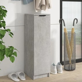 Scarpiera Grigio Cemento 30x35x100 Cm İn Legno Multistrato /