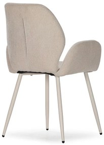 Set di sedie da pranzo beige in imbottito 2 pz Ansu – Marckeric