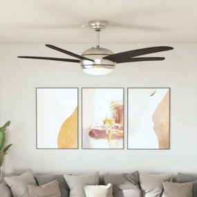Ventilatore da Soffitto Decorato con Luce 128 cm Marrone
