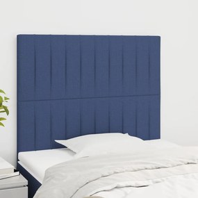 Testiera 2 Pz Blu 100x5x78/88 Cm İn Tessuto /