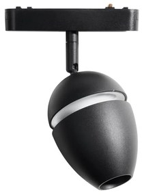 Faretto moderno nero per sistema binario monofase con LED incluso - Magnetic Eggy