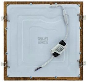 Lampada LED da incasso SQUARE LED/24W/230V 4200K 29,2x29,2 cm marrone