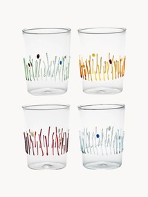 Set 4 bicchieri acqua fatti a mano Quattro Stagioni