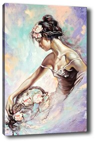 Pittura Ballerina, 40 x 60 cm Flower Basket - Tablo Center