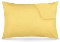 Coppia federe cotone giallo