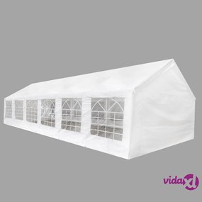 vidaXL Tenda per Festa da Giardino Bianca 12 x 6 m