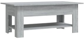 Tavolino da salotto grigio sonoma 102x55x42 cm in truciolato