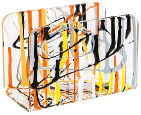 Portatovaglioli Iplex plexiglass trasparente decorato