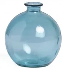 Vaso in vetro riciclato Kimma Blu Celeste - Sklum
