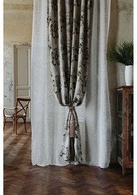 Tenda sottile bianca/grigia 140x245 cm Amanda – Mendola Fabrics