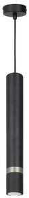 Lampadario a sospensione con filo JOKER 1xGU10/25W/230V nero/cromo opaco
