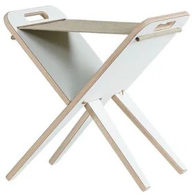 Klaburet Stool White/Linen - Piet Hein