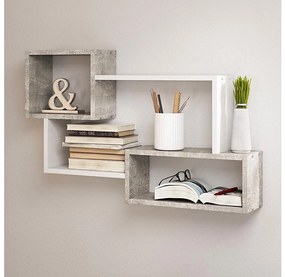 Mensola TRIO 54x87 cm grigio/bianco