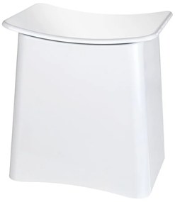 Sgabello bianco con vano portaoggetti , 33 l Wing - Wenko