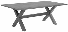 Tavolo da giardino alluminio grigio 200 x 105 cm CASCAIS Beliani