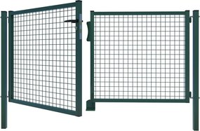 Cancelletto Standard doppio in acciaio verde H 200 x L 300 cm
