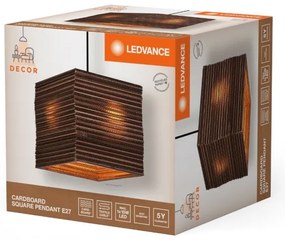 Ledvance - Lampadario a sospensione con filo DECOR CARDBOARD 1xE27/15W/230V 25x25 cm