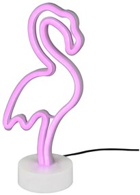 Lampada da tavolo a LED bianca (altezza 29 cm) Flamingo - Trio