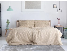 Biancheria in cotone beige per letto singolo 140x200 cm Exclusive - B.E.S.