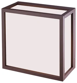 Applique moderno da esterno UTAH marrone IP65 2X E27 MANTRA