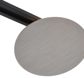 Lampada da soffitto moderna color canna di fucile per sistema di illuminazione a binario monofase a 2 luci - Iconic Pulley