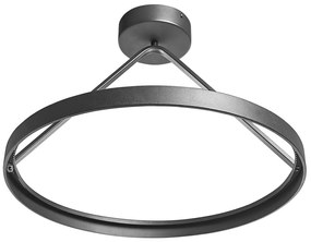 Lampadario LED in metallo nero 33 cm AGNO Beliani