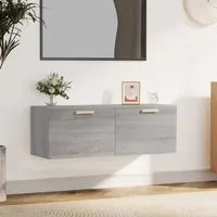 Mobile Pensile Grigio Sonoma 100x36,5x35 cm Legno Multistrato 817610