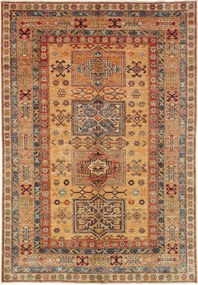 Kazak Tappeto orientale 210x150 Giallo (Pakistan) Annodato A Mano