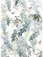 Sanderson Carta da parati Wisteria Falls - Aqua