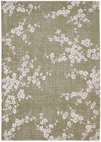 Tappeto jacquard lavabile da interno-esterno Sakura