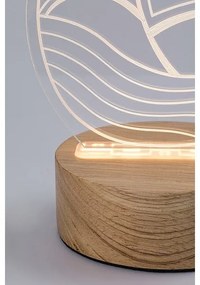 Rabalux 76001 - Lampada da tavolo LED per bambini AKALI LED/2W/5V 3000K barca faggio