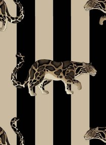House of Hackney Carta da parati Prowl - Clay & Black
