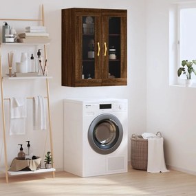 Mobile A Parete Rovere Marrone 69,5x34x90 Cm /