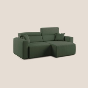 Orwell divano con seduta estraibile in microfibra smacchiabile T11 verde