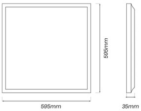 LED Pannello LED/40W/230V 4000K 60x60 cm