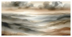 Quadro su tela – Colline soffuse nella nebbia
