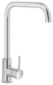 Miscelatore lavello cucina a canna alta orientabile in zinco cromato – Eden