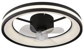 Globo 03651 - Plafoniera LED con ventilatore GATIAN LED/30W/230V nero + +TC