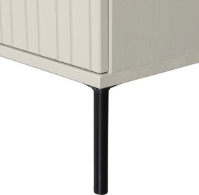 Mobile TV grigio chiaro in pino massiccio 150x56x44 cm New Gravure – WOOOD